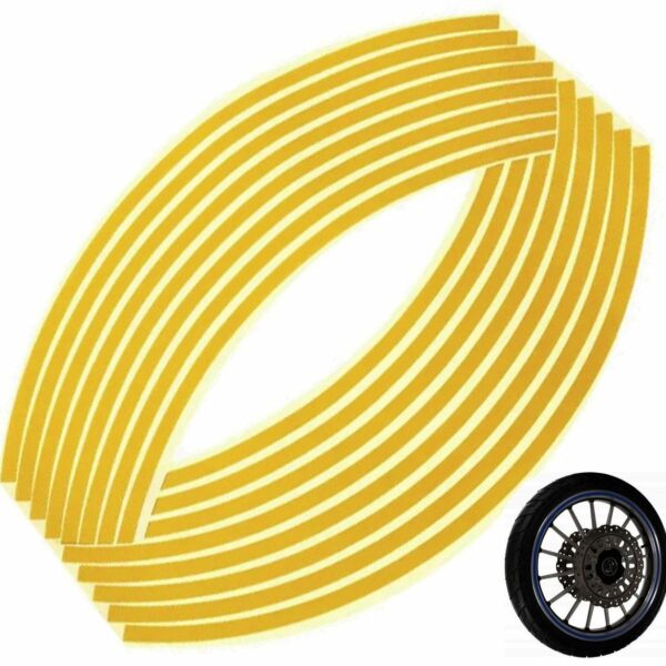 Apsauginiai Ratų Lipdukai, Atšvaitai (geltona)