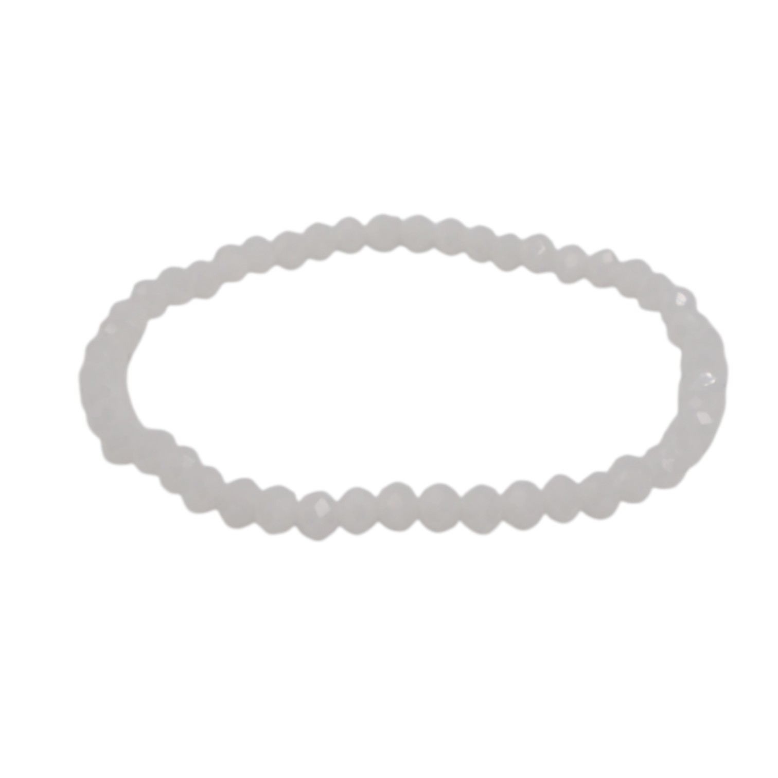 Balta karoliukų apyrankė