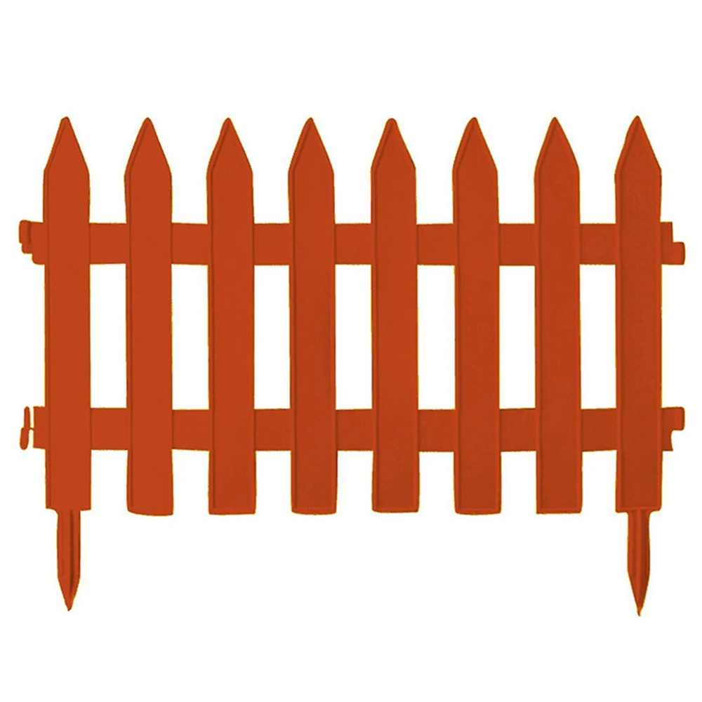 Dekoratyvinė plastikinė sodo tvorelė „Garden Classic“ 3,5 m (ruda)