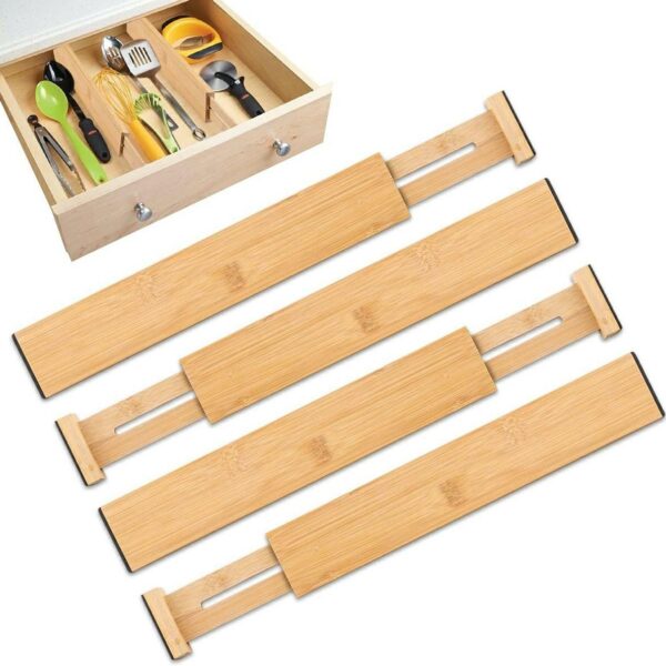 Išlankstomi stalčių organizatoriai 4 vnt