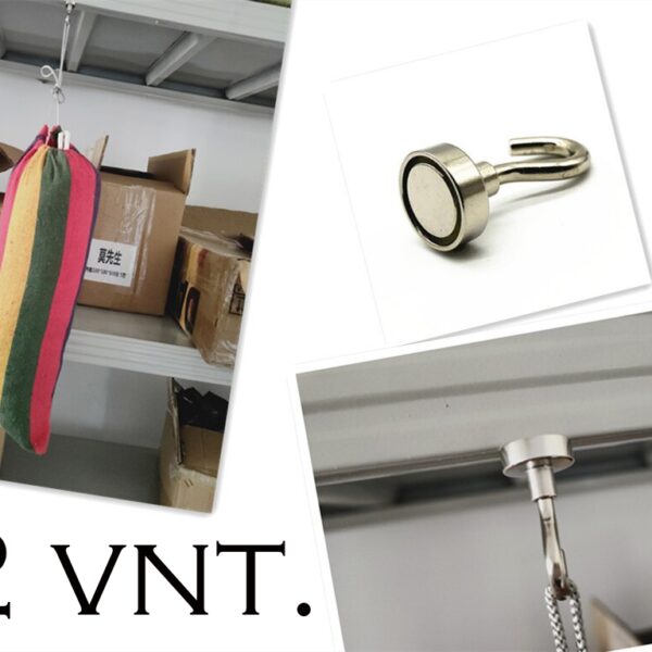 Kabliukas su magnetu 14mm, 2 vnt.