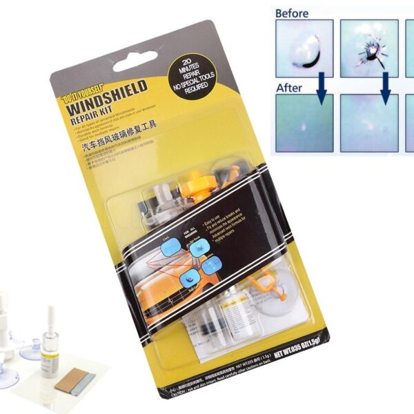 Komplektas remontuoti priekinio stiklo įdaužai