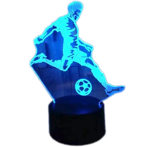 LED naktinė lempa futbolininko formos