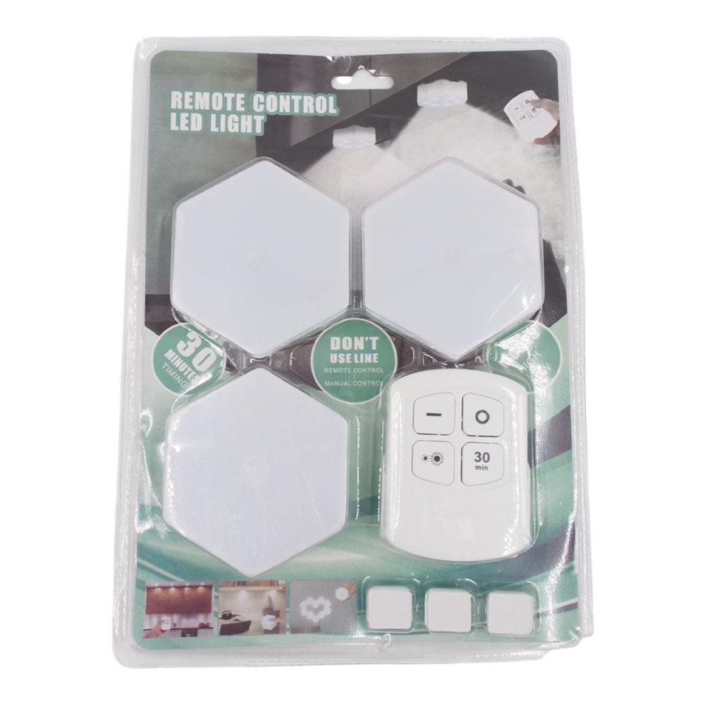 LED šviestuvų rinkinys su pulteliu, 3 vnt.