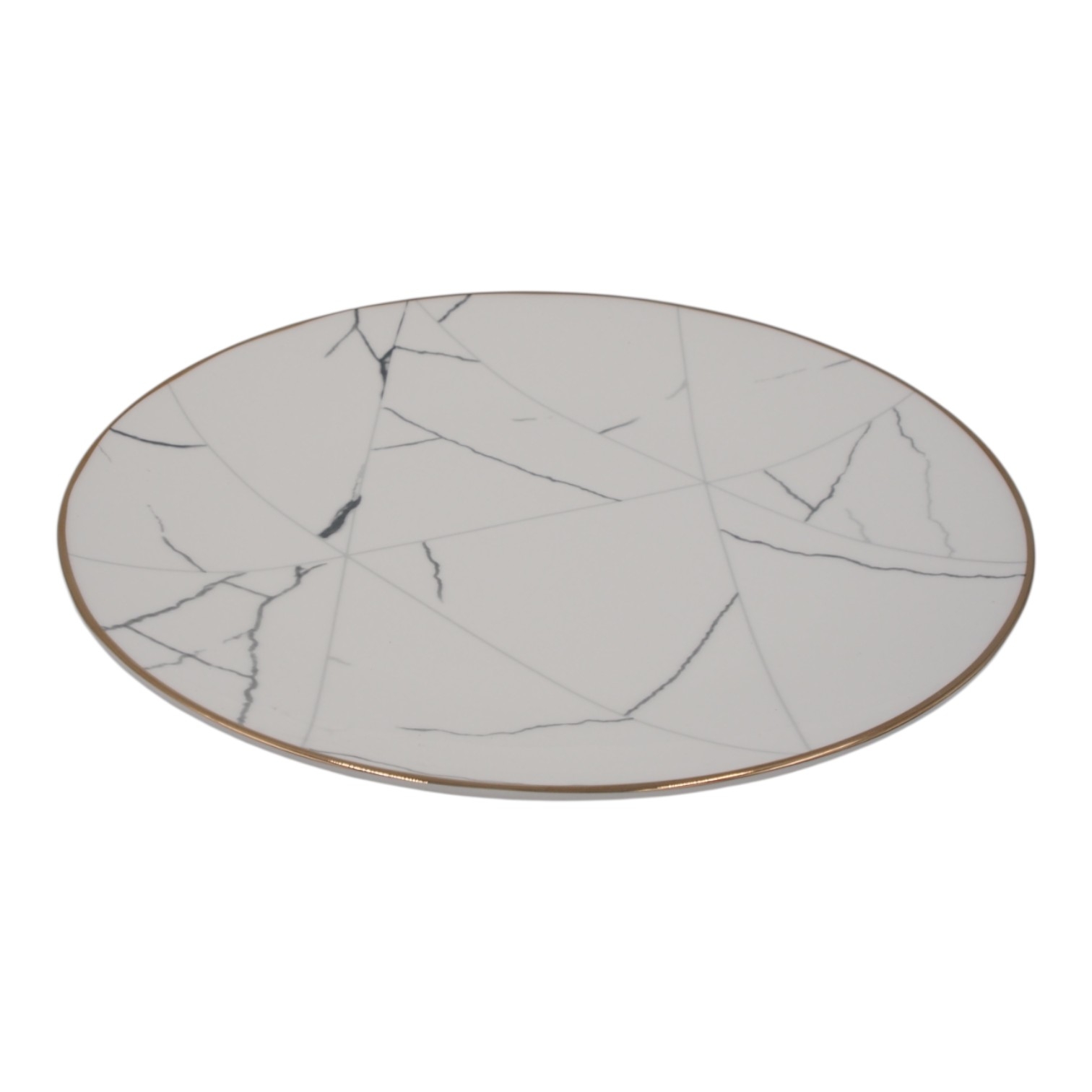 Keraminė lėkštė su marmuro raštu, 16,5 cm