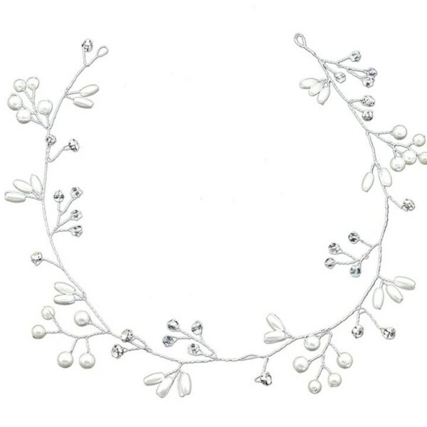 Plaukų tiara su perlais