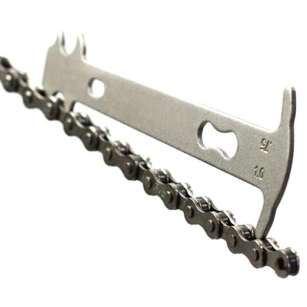 Priemonė dviračio grandinės kokybei patikrinti