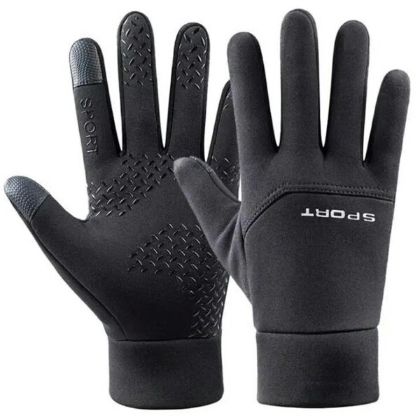 Šiltos žieminės pirštinės (Juoda)