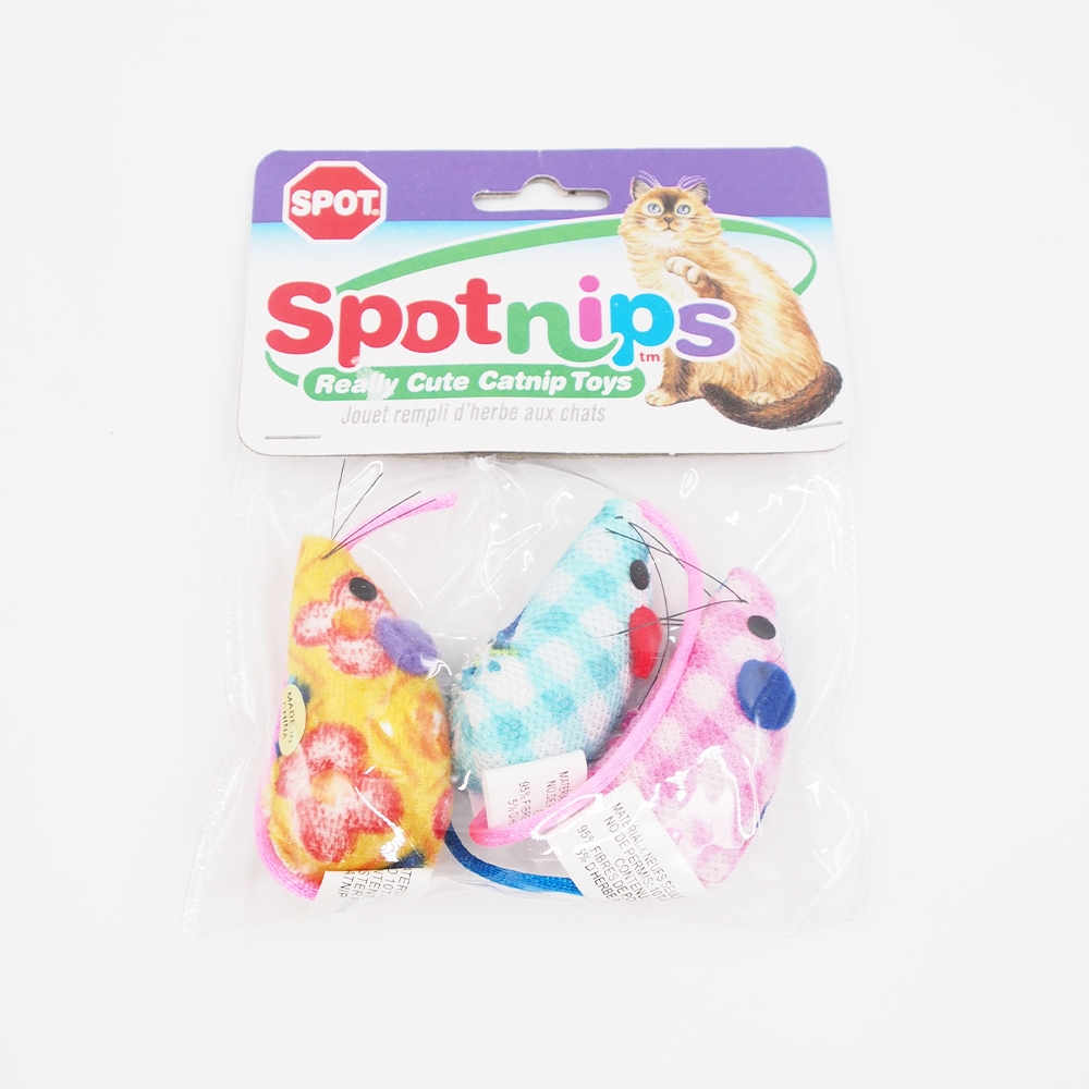 SPOT „Spotnips“ kačių žaislai su katžole (3 vnt.)