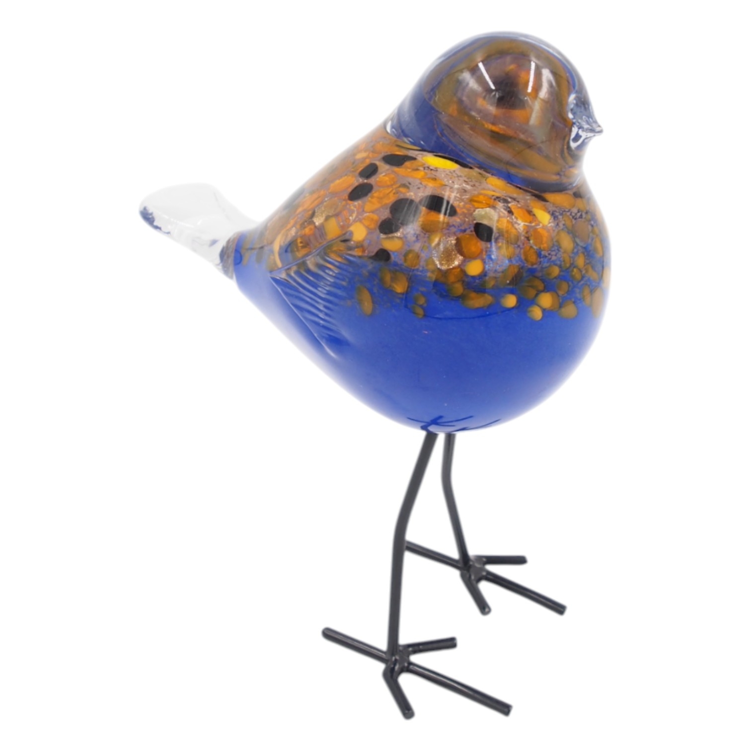 Stiklinė dekoracija „Paukštelis“ – 16×12×11 cm