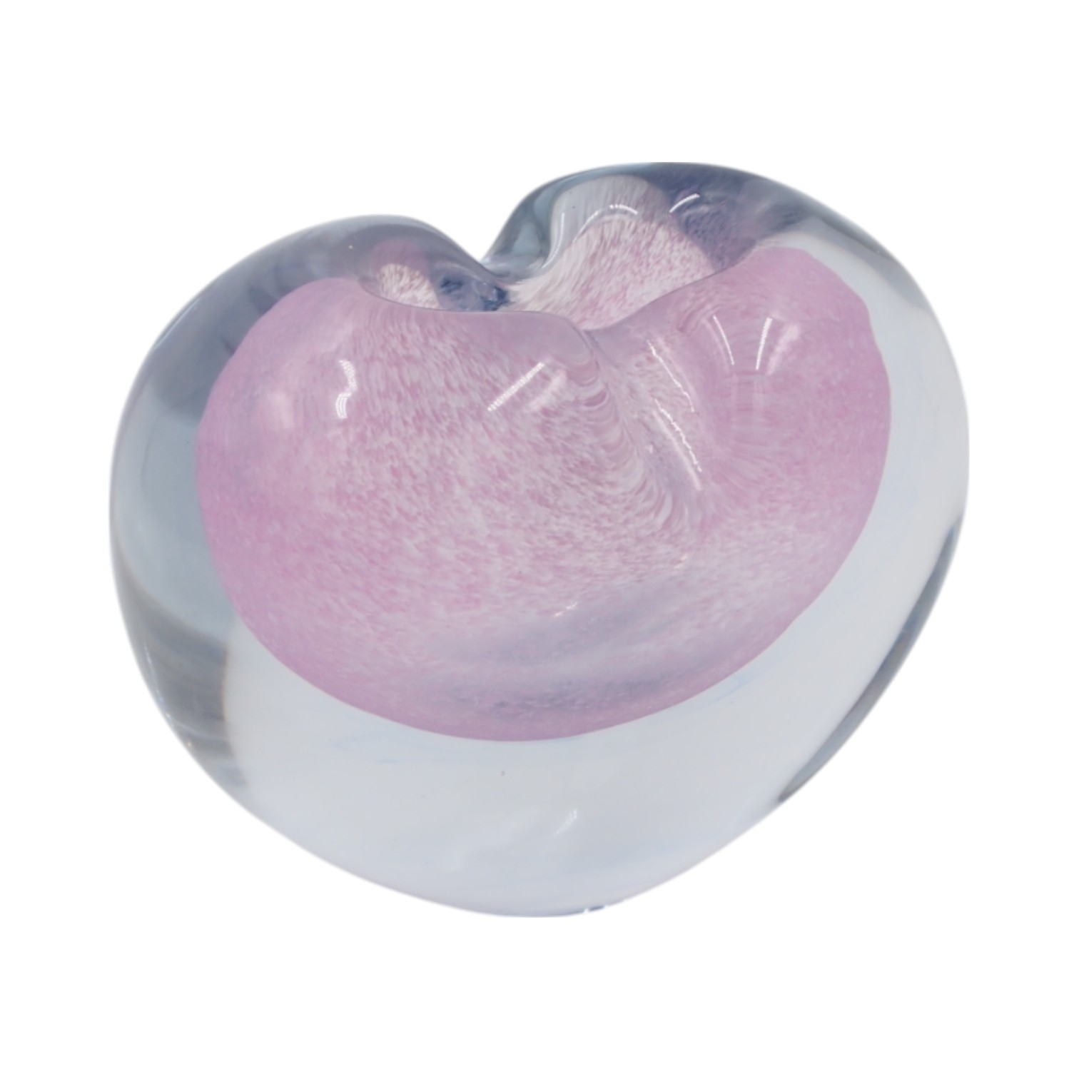 Stiklinė širdelės formos dekoracija/vaza – 15×8.5×11 cm