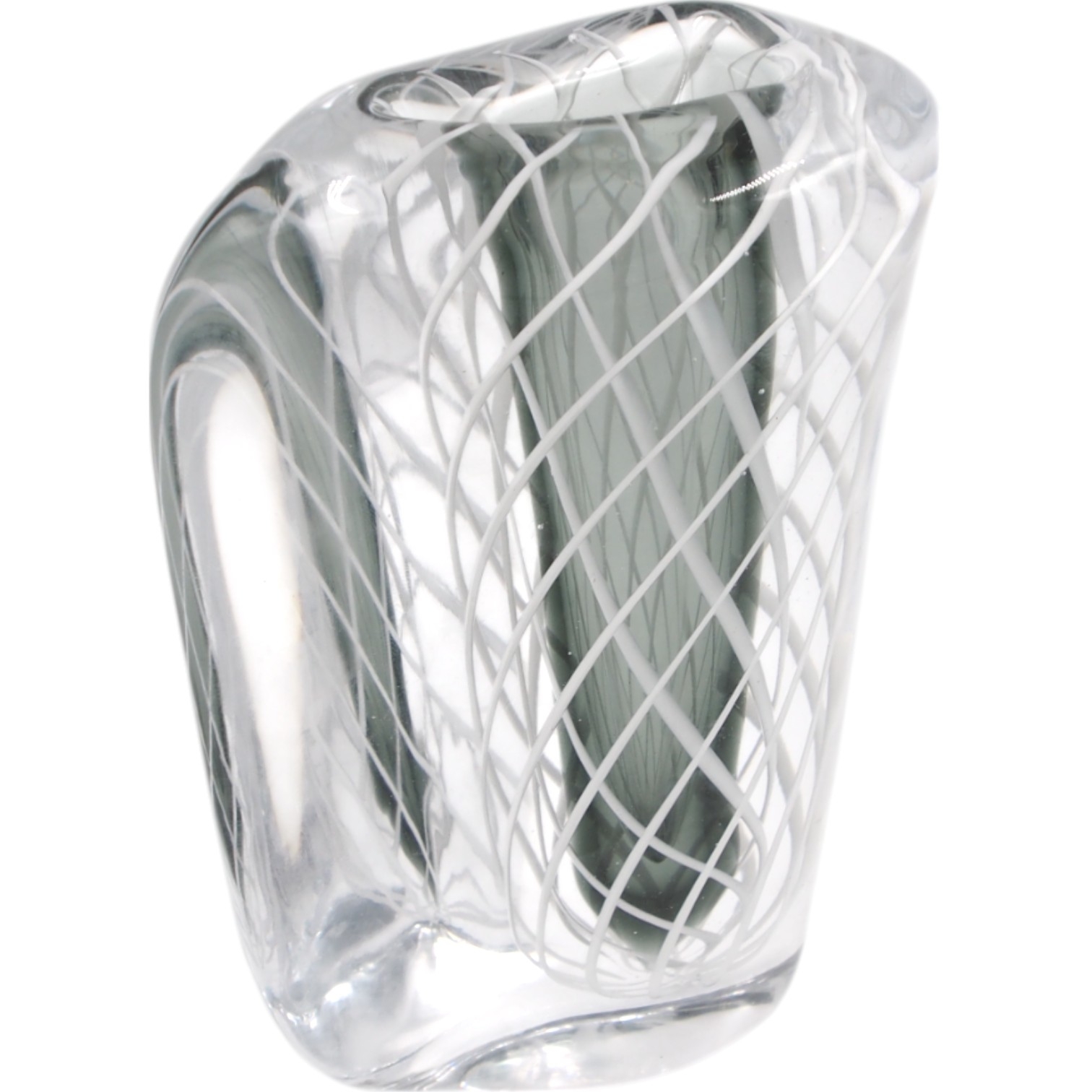 Stiklinė vaza 12x19 cm