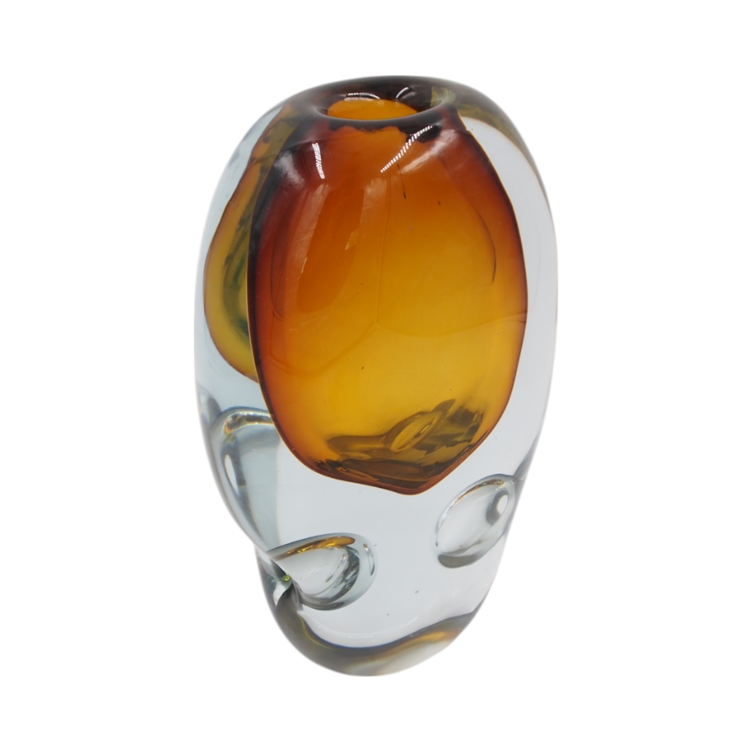 Stiklo vaza „Forma Lumo“ 16×9×26.5 cm