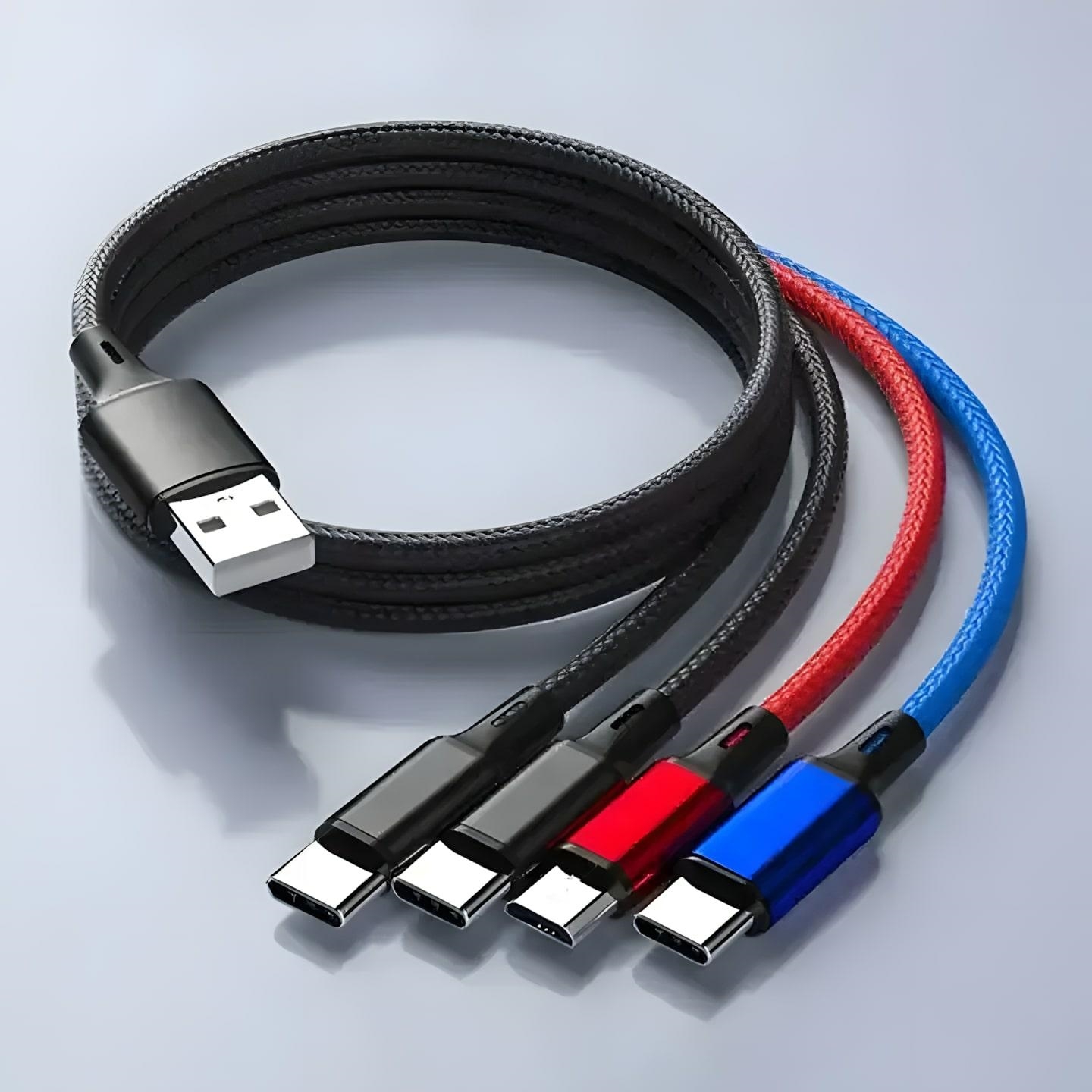 Universalus 4in1 įkrovimo laidas