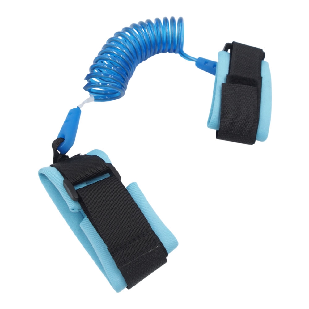 Vaikiškas saugos dirželis – riešo dirželis su spiraliniu pavadėliu