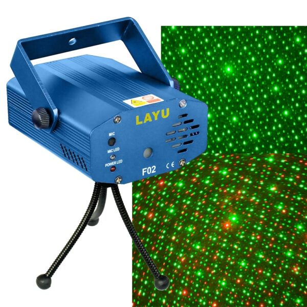 Žalios + raudonos spalvos lazerinis projektorius lazeris