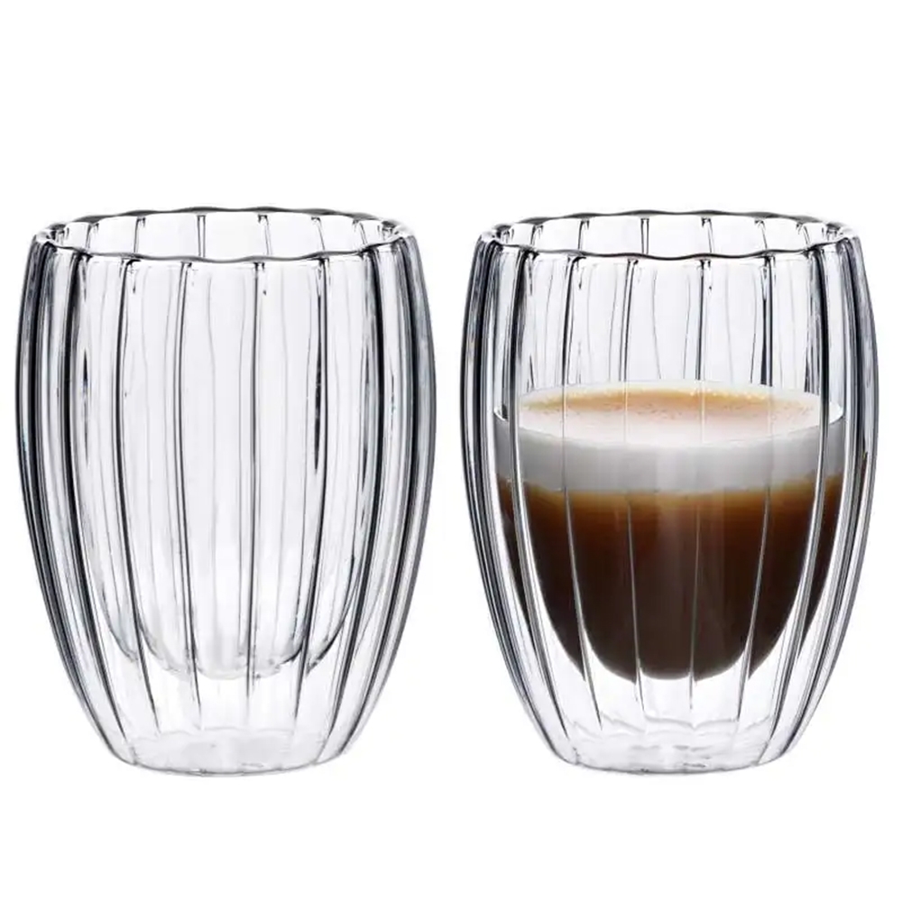 Dvigubo stiklo puodelis 250ML.