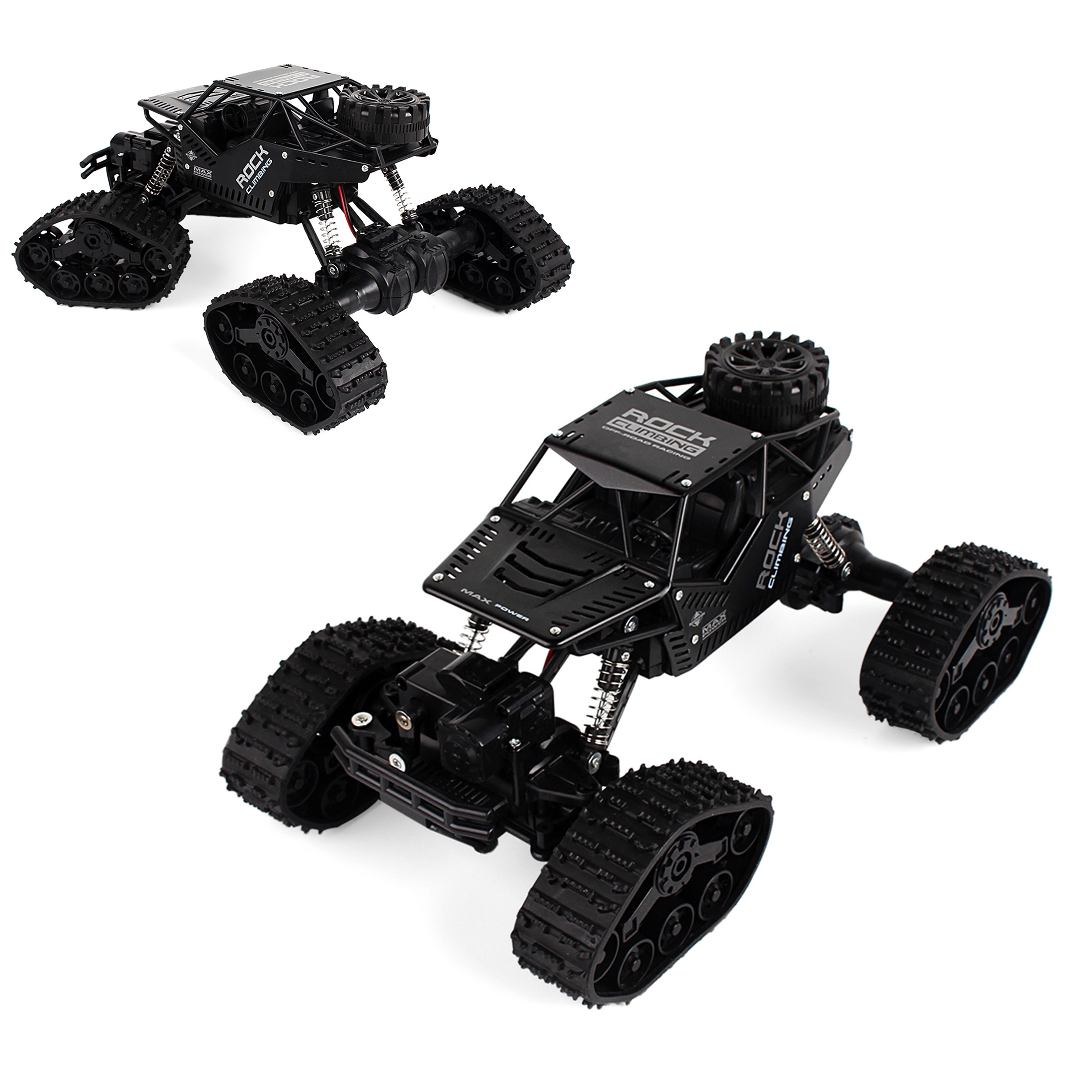 Nuotoliniu būdu valdomas visureigis su vikšrais